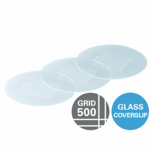 Gridded Glass Coverslips Grid-500