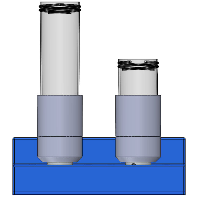 SpinVessel® for two - 50ml Conical Bottom Vessels