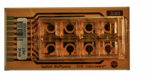 ECIS 8 well chamber with single circular electrode (0.049 sqr.mm ) per well. PET substrate