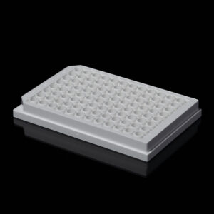 Assay Plates | 96 well 350uL. White. Clear polystyrene bottom