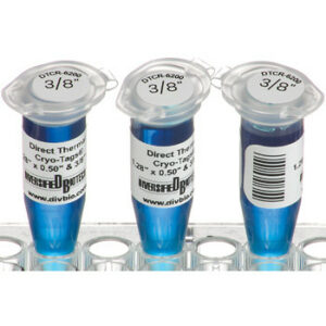 33mm x 13mm & 9.5mm spot, Direct Thermal Cryo-Tags, 500 sets/roll
