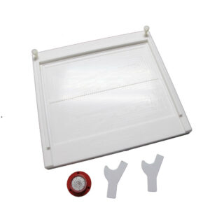 hPAGE casting set with glass plates, 1 rows of teeth