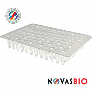 96 Well PCR Plate, No Skirt Flat Top, Clear
