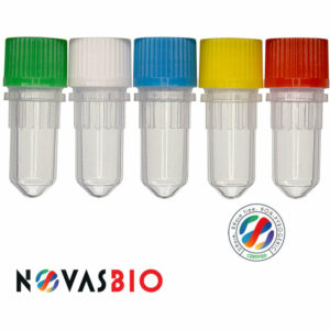 0.5ml Conical Bottom Screw Cap Tube, Yellow Cap, Sterile