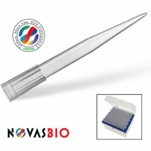 100-1000µl Pipette Tips, Natural, Racked, Bevelled, Low Retention, Non-Sterile - 100-1000µl Pipette Tips, Blue, Racked, Bevelled, Low Retention, Non-Sterile