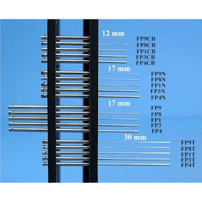 0.457 mm Diameter Tube Style Floating Pin with Blunt tip, 17 mm exposed