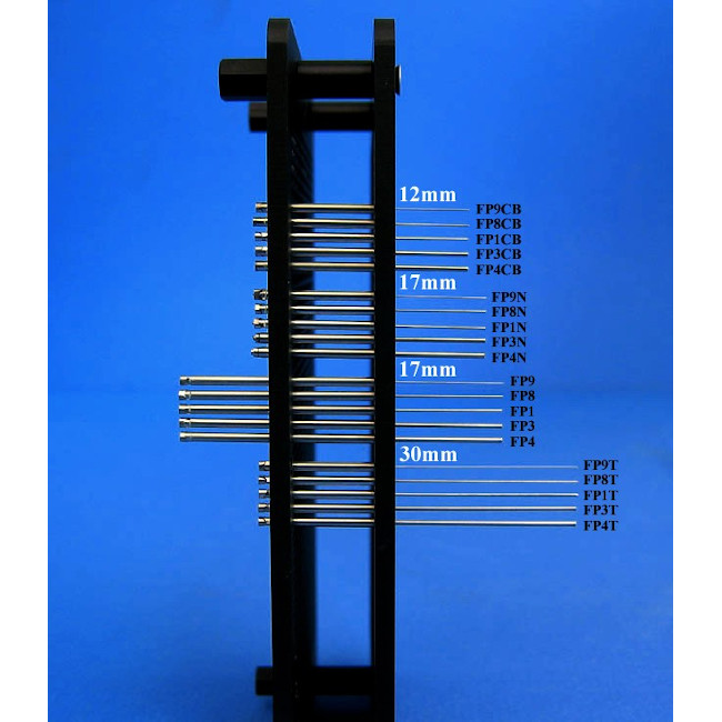 0.787 mm Diameter Tube Style Floating Pin with Blunt tip, 30 mm exposed, Hydrophobic