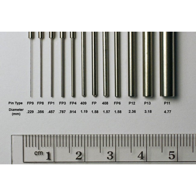 0.457 mm Diameter Tube Style Floating Pin with Blunt tip, 17 mm exposed