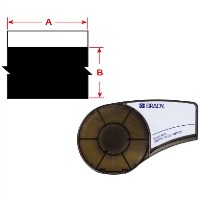 Vinyl tape for BMP21-PLUS; BMP21-LAB; BMP21; IDPAL; LABPAL - Vinyl - 9.53mm x 6.4m
