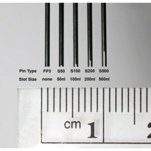 0.787 mm Diameter Tube Style Floating Pin with 200 nl Slot tip, 17 mm exposed, Hydrophobic