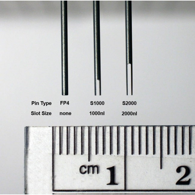 0.914 mm Diameter Tube Style Floating Pin with 1000 nl Slot tip, 17 mm exposed