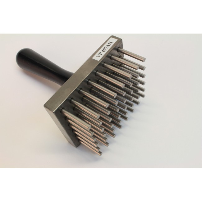 48 Pin Replicator, on 9 mm centers, 3.15 mm Pin Diameter, 22 mm long, Blunt Tip