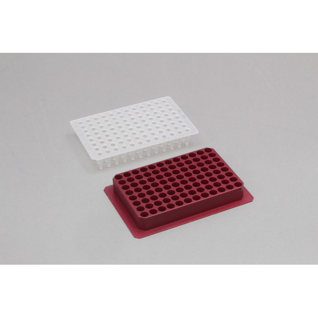 Aluminum Heat Block Insert for PCR Plates, Efficient Heat Transfer, for use with VP 741 Series Heat Blocks, SLAS Footprint