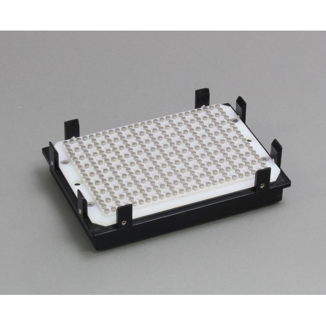 Magnetic Separation Plate for 96 Well Flat Bottom Microplates Only, 329 Magnetic (52 MGO) Cylinders, White Polycarbonate Frame, Includes Registration Base