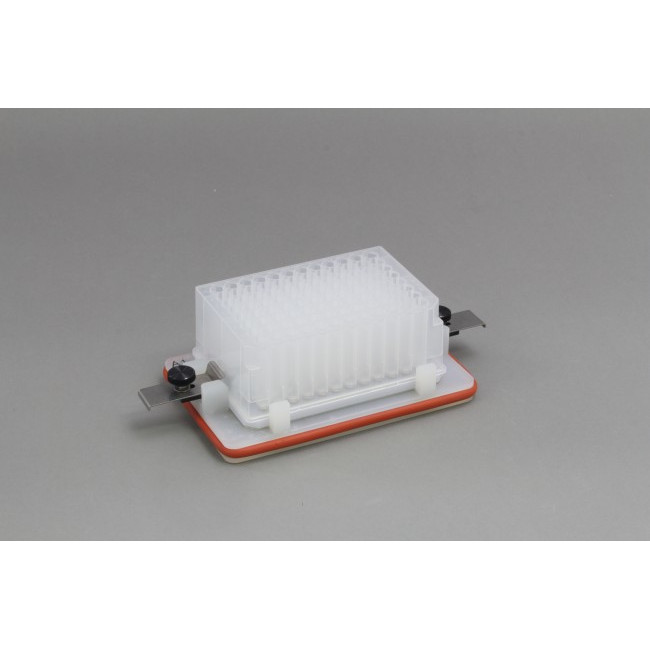 Flick and Blot Magnetic Separation Plate for 96 Well Deep and Standard 96 Flat, Round, V or Pyramid bottom microplates, 96 Magnetic (52 MGO) Cylinders, White Polycarbonate Frame, New Clips