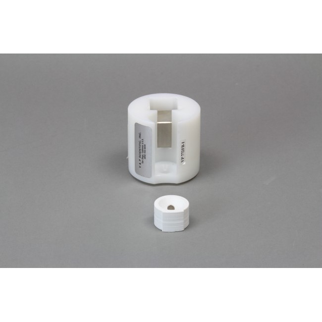 PLA Cylinder with an Offset 6.35 Diameter Magnet to Create a Pellet Close to the Bottom of a 50 ml Tube for Low Volume Assays or Wash Steps, Mates to VP 772FB-1