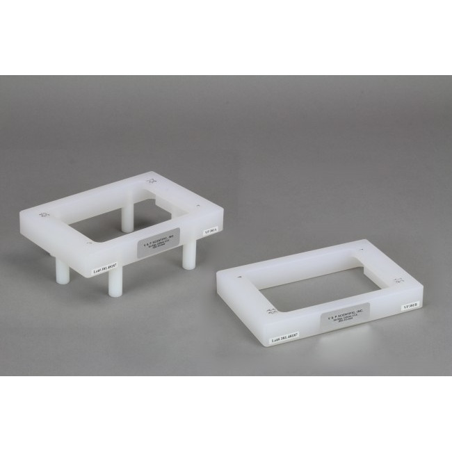 Alignment Jig for Registering Deep Well Multi-Blot Replicators and Large Diameter Alignment pins to Standard 96 and 384 Well Microplates