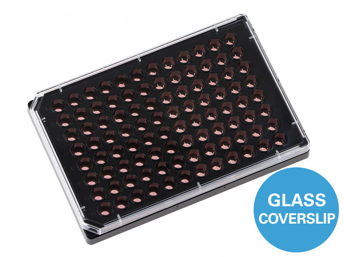 µ-Plate 96 Well Round Glass Bottom