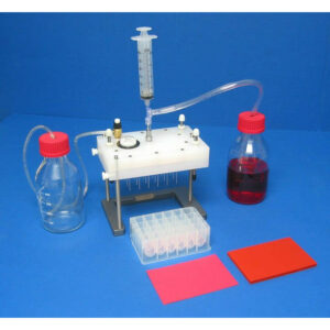 24 Channel Dispensing Manifold on 20 mm Centers and 45 mm Long for Microplates and Vials