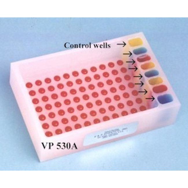 Polypropylene Reservoir with 96 Dimpled Bottom for 96 Robotic Pipettors, Max Capacity 175 ml, 8 Control Wells with 3 ml Capacity, SLAS Footprint x 32 mm Tall