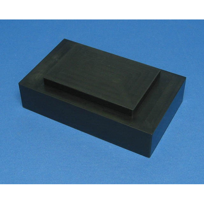 Black Polypropylene Reservoir with 96 Dimpled Bottom for 96 Robotic Pipettors, for Light Sensitive Reagents, Max Capacity 700 ml, Outside Top Dimensions are 190.3 mm by 115.3 mm and 54.3 mm tall with SLAS Footprint Bottom, Autoclavable