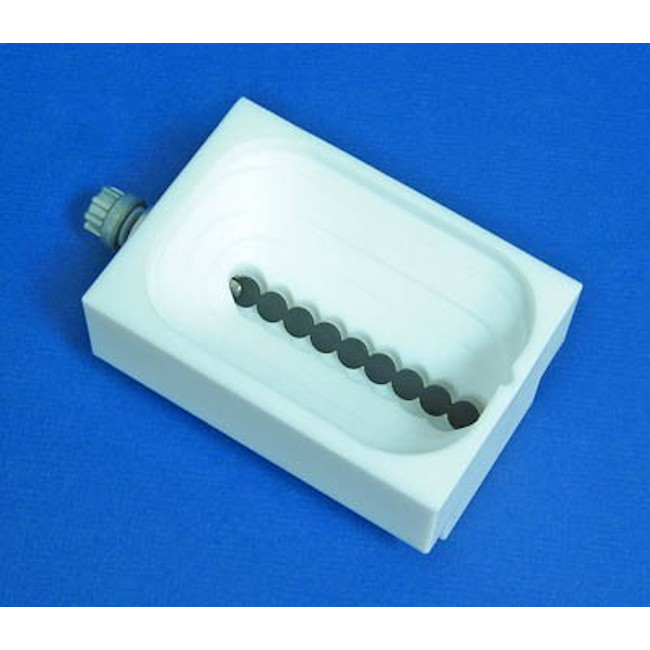 PTFE Suspension Reservoir for 8 Pipet Tips, 1 Direct Drive Sealed Bearing Aluminum Bubble Paddle, Sculpted Bottom, for Magnetic Beads Dispensing, Max Capacity 125 ml, Mates to a VP 766-5A